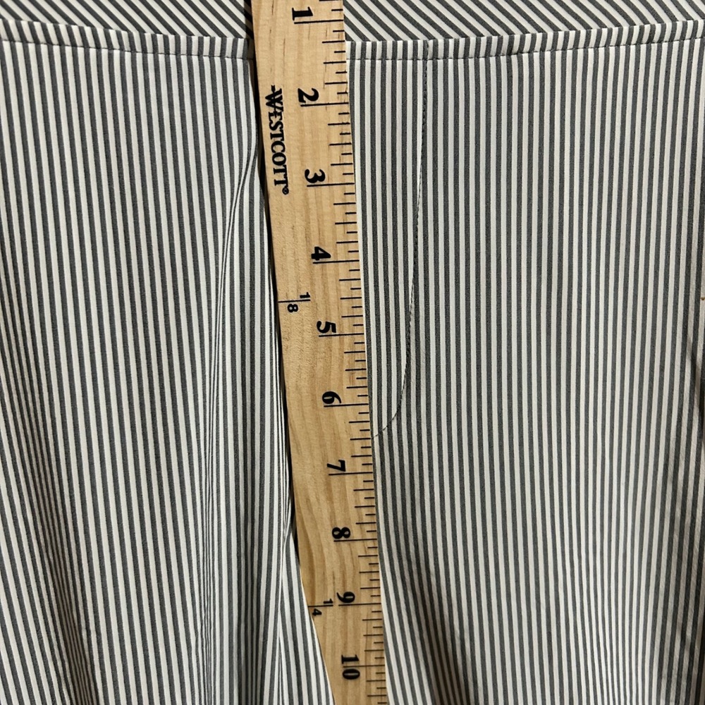 Athleta Striped Trousers Pants Size 8 High Rise Wide Leg‎ Casual Athleisure - Picture 4 of 5
